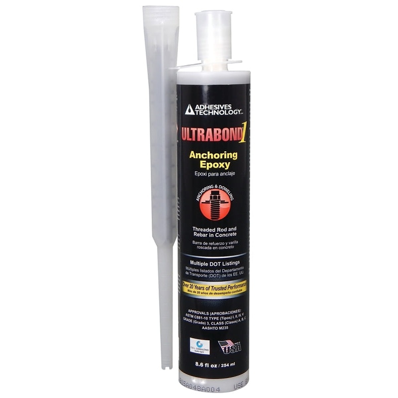 Ultrabond A9-1 Epoxy, Paste, Black/White, 8.6 oz, Cartridge