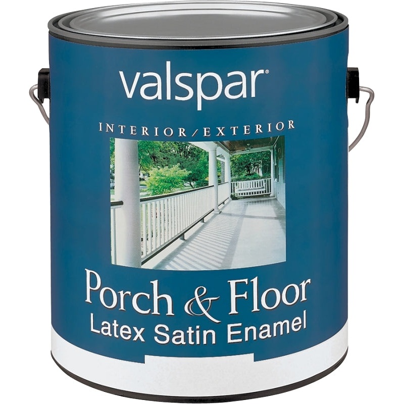 Valspar Medallion 1500 Series 027.0001505.007 Porch and Floor Paint, Satin, Clear, 1 gal, 400 sq-ft/gal Coverage Area, Pack of 2