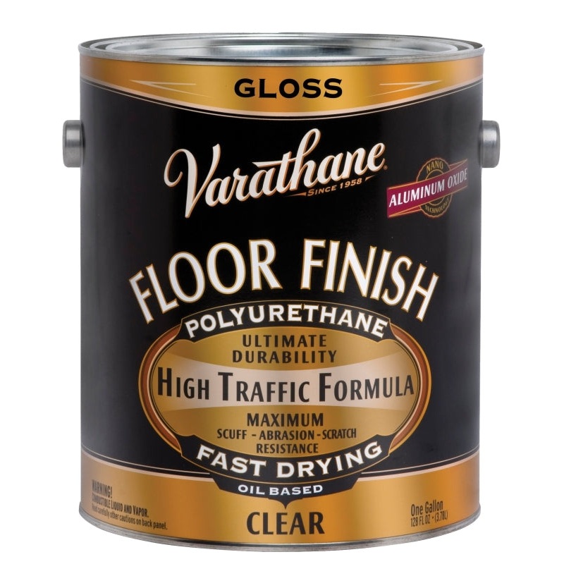 Varathane 130031 Floor Finish Paint, Gloss, Liquid, Crystal Clear, 1 gal, Can, Pack of 2