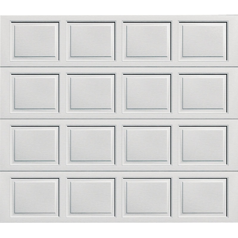 Wayne Dalton 8000 Garage Door, 8 ft W Door, 7 ft H Door, Steel Door, White