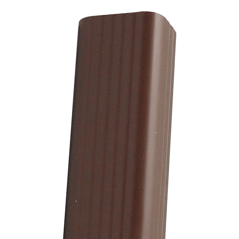 Amerimax M1593 Roofing Gutter, 10 ft L, 3 in W, Vinyl, Traditional Brown, Pack of 6