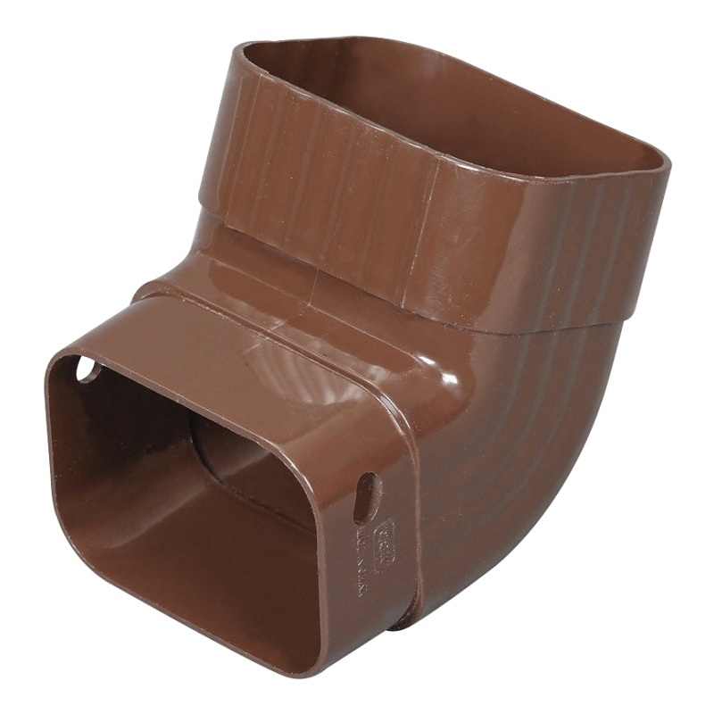 Amerimax M1627 Elbow, K-Style Gutter, 5 in Gutter, Vinyl