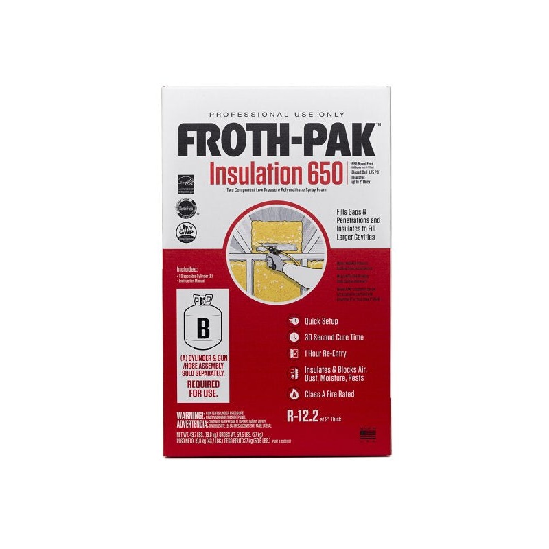 DuPont Froth-Pak 12031877 Foam Insulation Kit, 118.8 lb