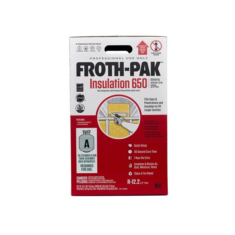 DuPont Froth-Pak 12031896 Foam Insulation Kit, 118.8 lb