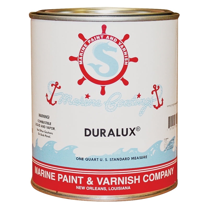 Duralux M720-4 Marine Enamel, Gloss, White, 1 qt Can, Pack of 4