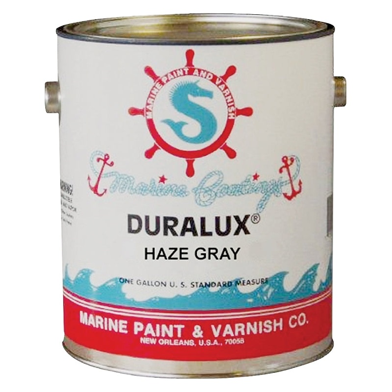 Duralux M731-1 Marine Paint, High-Gloss Sheen, Haze Gray, 1 gal, Can, 400 to 500 sq-ft/gal Coverage Area, Pack of 4