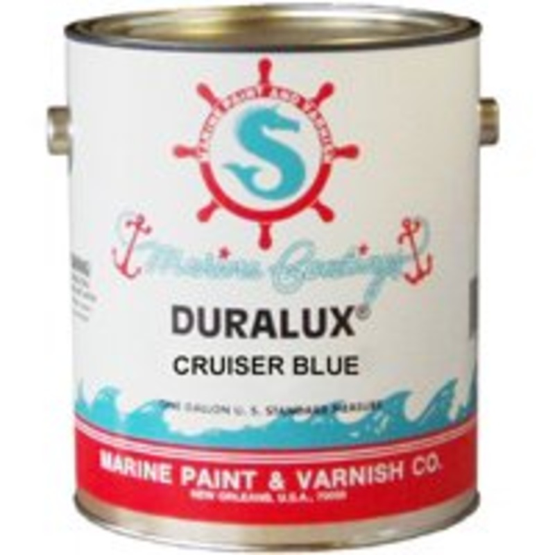 Duralux M737-1 Marine Enamel, High-Gloss, Cruiser Blue, 1 gal Can, Pack of 4