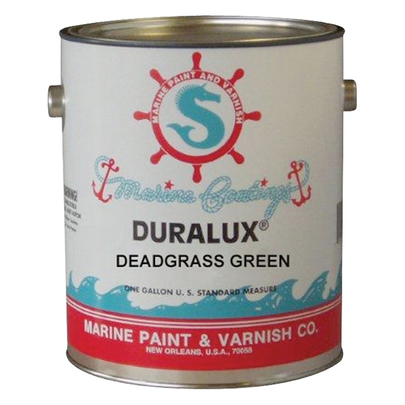 Duralux M745-1 Marine Enamel, Flat, Camouflage Dead Grass Green, 1 gal Can, Pack of 4