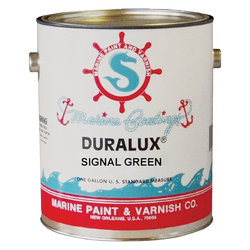 Duralux M749-1 Marine Enamel, Signal Green, 1 gal Can, Pack of 4