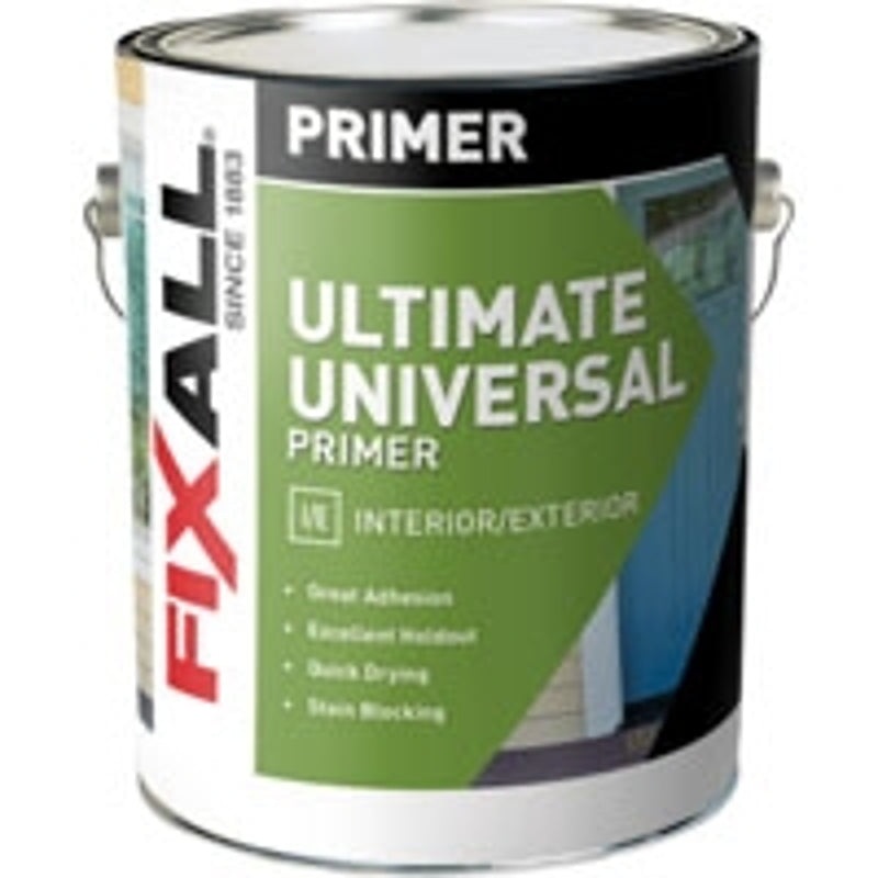 FixALL F50600-1 Primer, 300 to 350 sq-ft/gal Coverage Area, White, 1 gal, Pack of 4