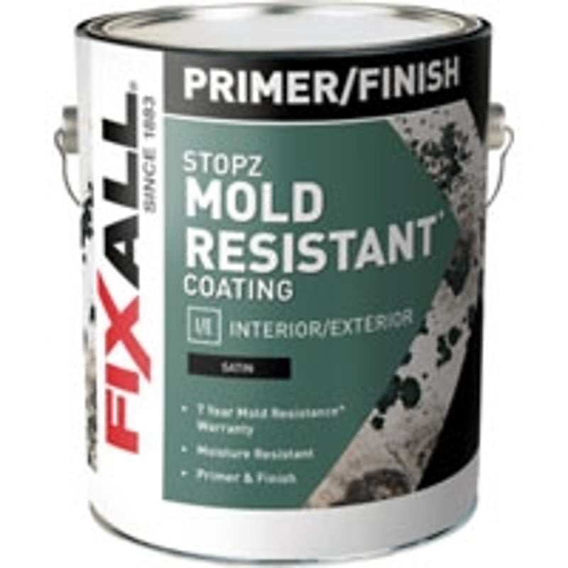 FixALL F58300-1 Primer, 400 to 450 sq-ft/gal Coverage Area, White, 1 gal, Pack of 4