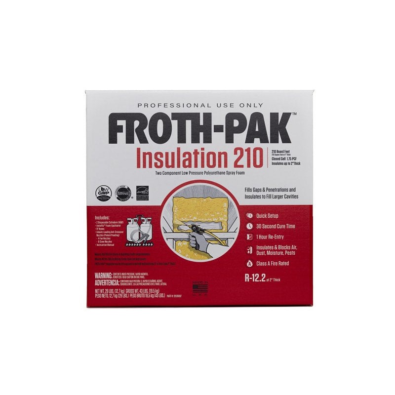 Froth-Pak 12031897 Foam Sealant Kit, 30 s Functional Cure, 240 deg F