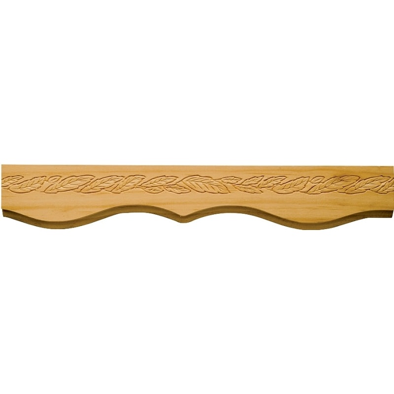 Waddell MLD359 Emboss Moulding, 96 in L, 2 in W, Pine Wood, Pack of 10