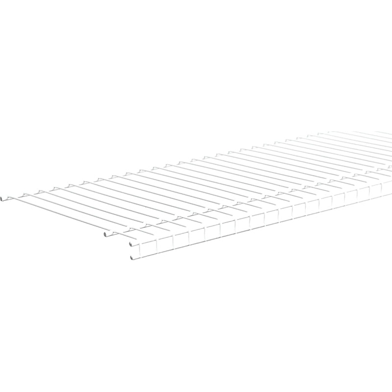 ClosetMaid SuperSlide 4717 Wire Shelf, 60 lb, 1-Level, 12 in L, 72 in W, Steel, White, Pack of 6