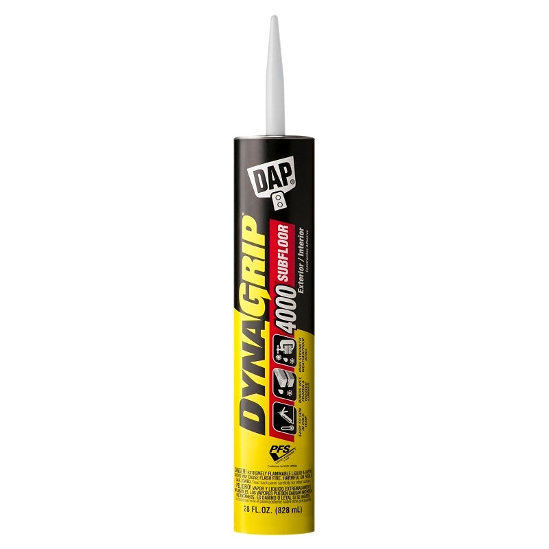 DAP 25117 Construction Adhesive, Tan, 28 oz Cartridge, Pack of 12