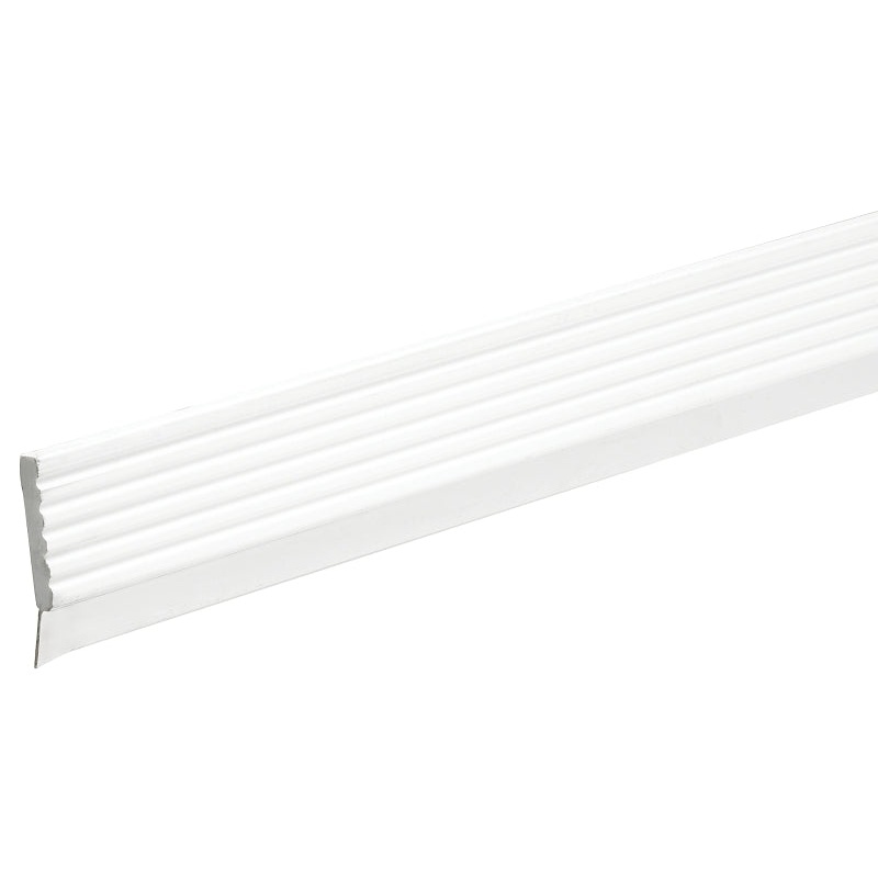 Frost King GR9 Garage Door Weatherseal, 2-3/4 in W, 9 ft L, Vinyl, White