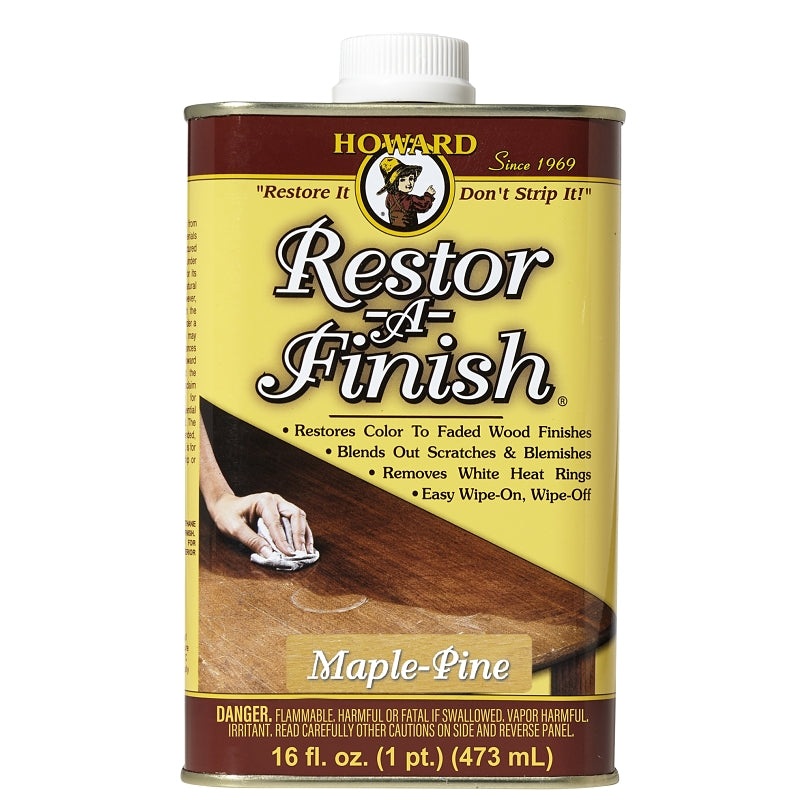 Howard RF2016 Wood Restorer, Maple Pine, Liquid, 16 oz, Can