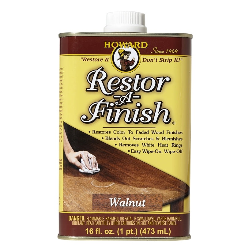 Howard RF4016 Wood Restorer, Walnut, Liquid, 16 oz, Can