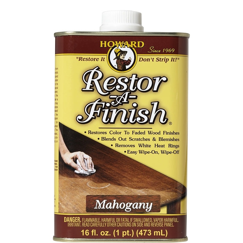 Howard RF5016 Wood Restorer, Mahogany, Liquid, 16 oz, Can