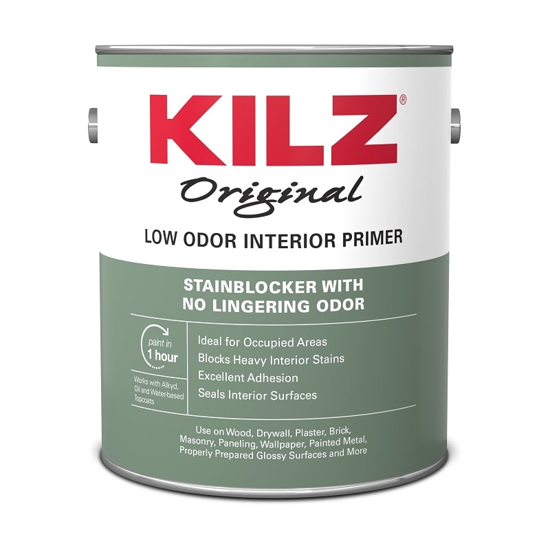 Kilz 10041 Primer, Oil Base, White, 1 gal, Pack of 4