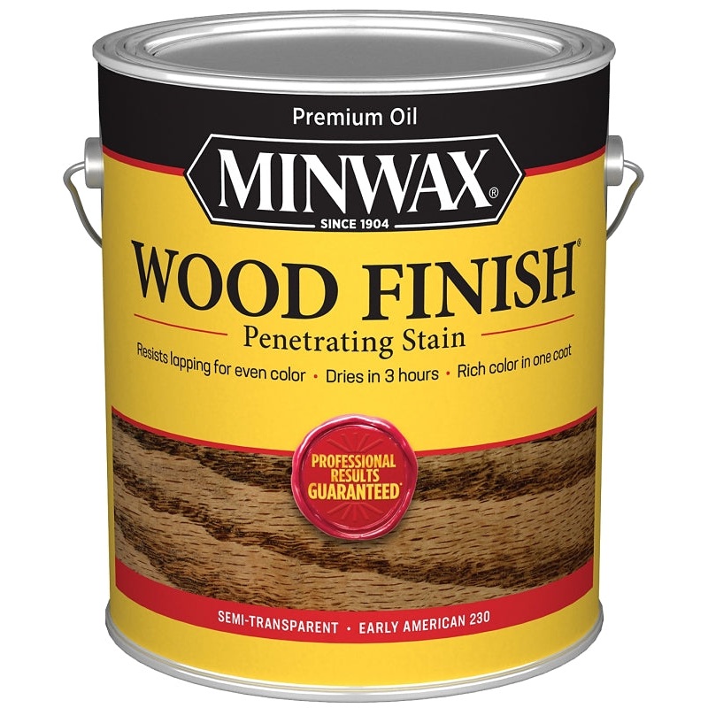 Minwax 710780000 Wood Stain, Oil Base, Early American, Liquid, 1 gal, Pack of 2