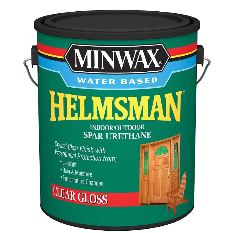 Minwax Helmsman 710500000 Spar Varnish, Gloss, Crystal Clear, Liquid, 1 gal, Can, Pack of 2