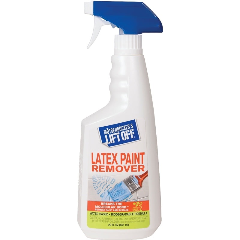 Motsenbocker’s Lift Off 413-01 Latex Paint Remover, Liquid, Mild, Clear, 22 oz, Bottle