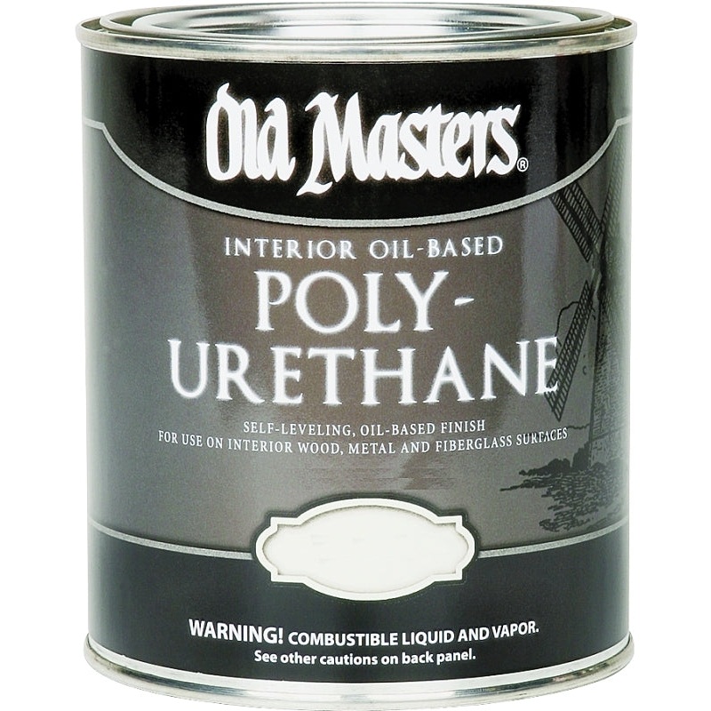 Old Masters 49416 Polyurethane, Gloss, Liquid, Clear, 0.5 pt, Can