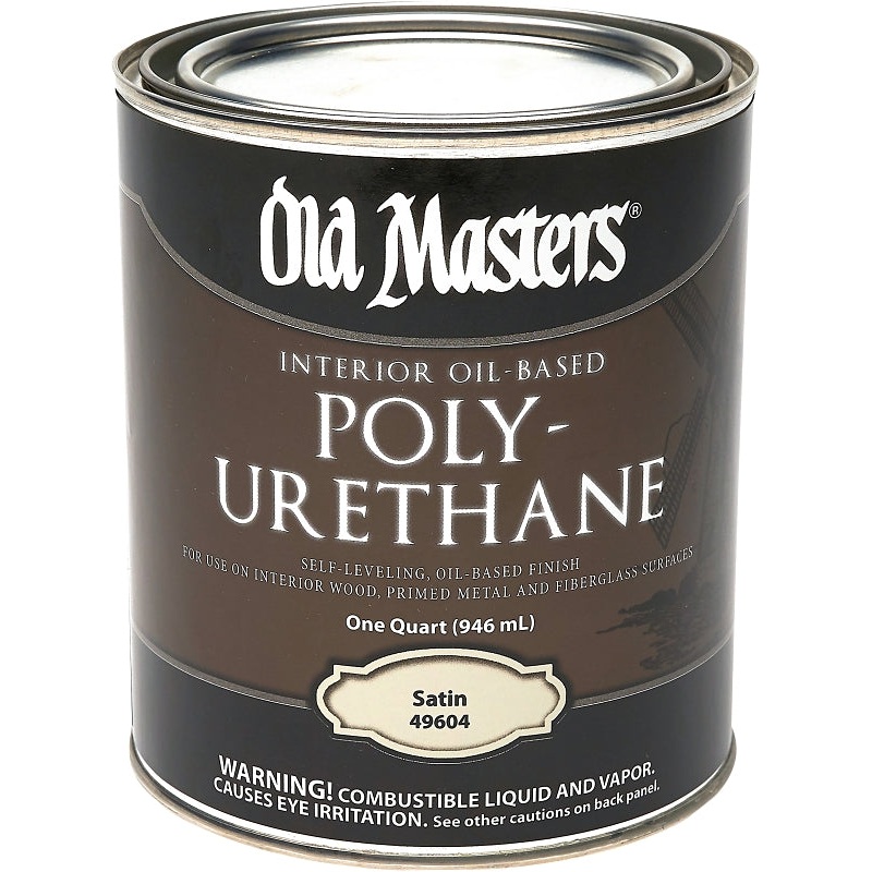 Old Masters 49604 Polyurethane, Liquid, Clear, 1 qt, Can