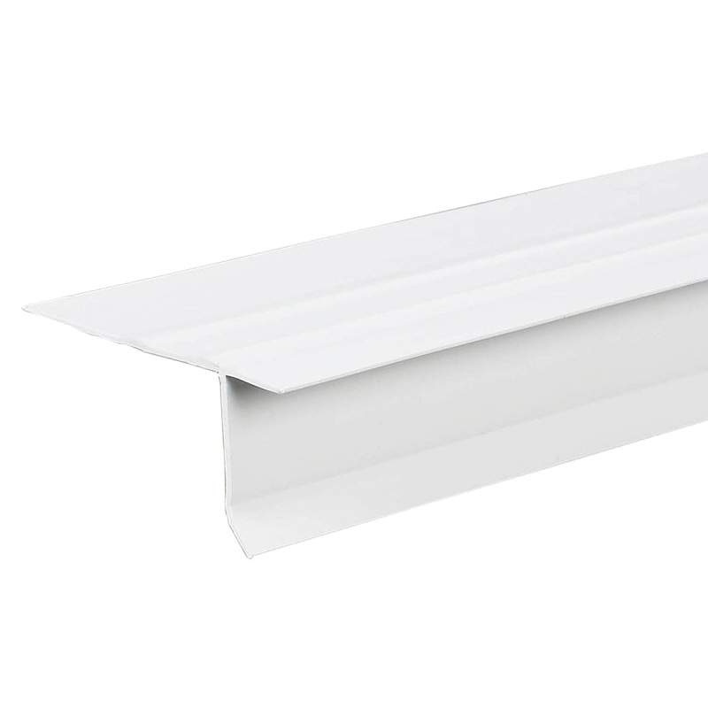 Amerimax 37154 Drip Edge, 10 ft L, 2-1/2 in W, 1.13 in H, Vinyl, White, Pack of 25