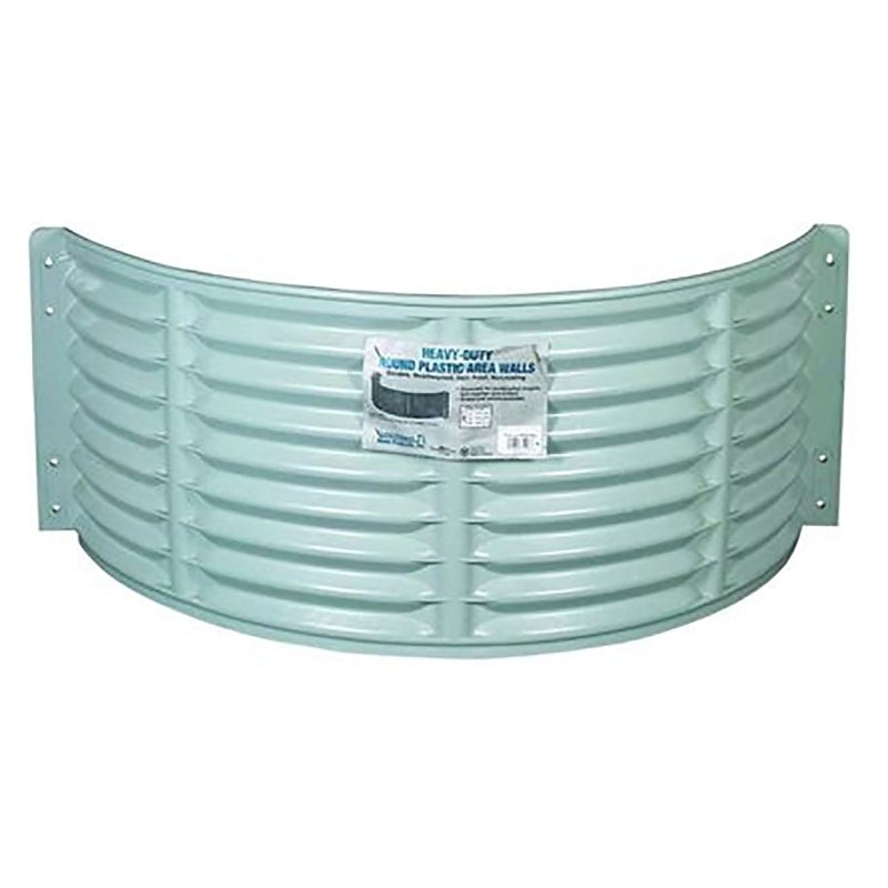 Amerimax 75208 Area Wall, 16 in L, 37 in W, 18 in H, Plastic