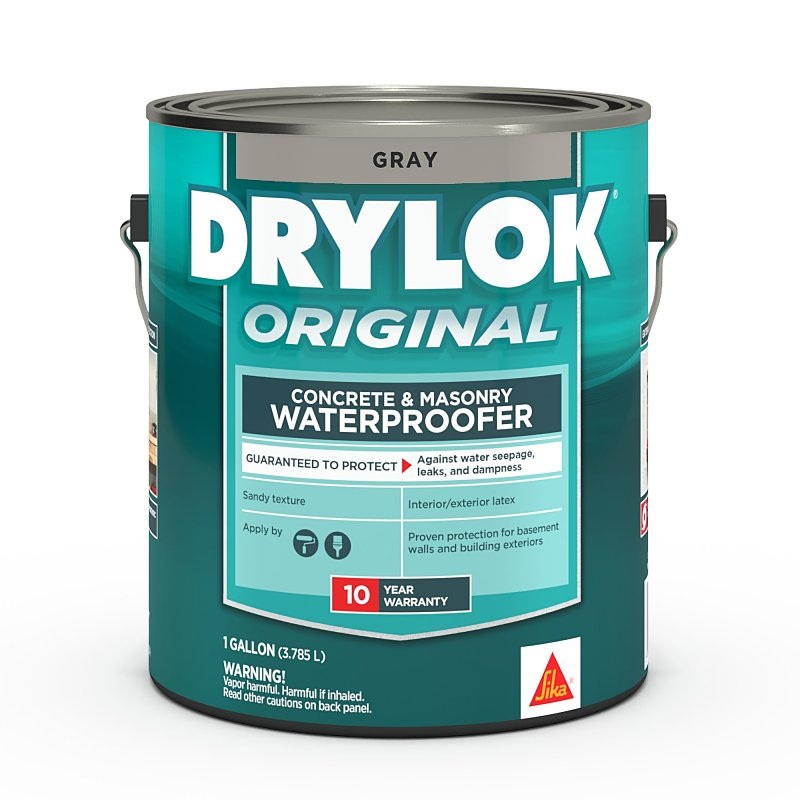 Drylok 27613 Masonry Waterproofer, Gray, Liquid, 1 gal Pail, Pack of 2