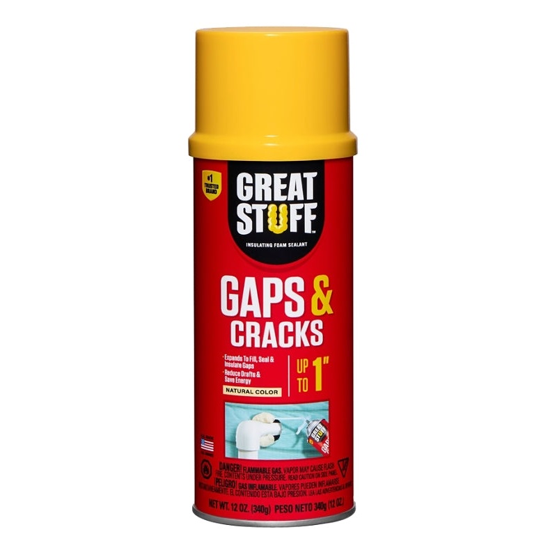 Great Stuff 157901 Foam Sealant, Yellow, 12 oz Can