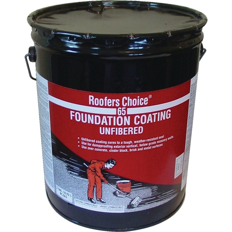 Henry RC065 Series RC065070 Foundation Coating, Black, Liquid, 4.75 gal Pail