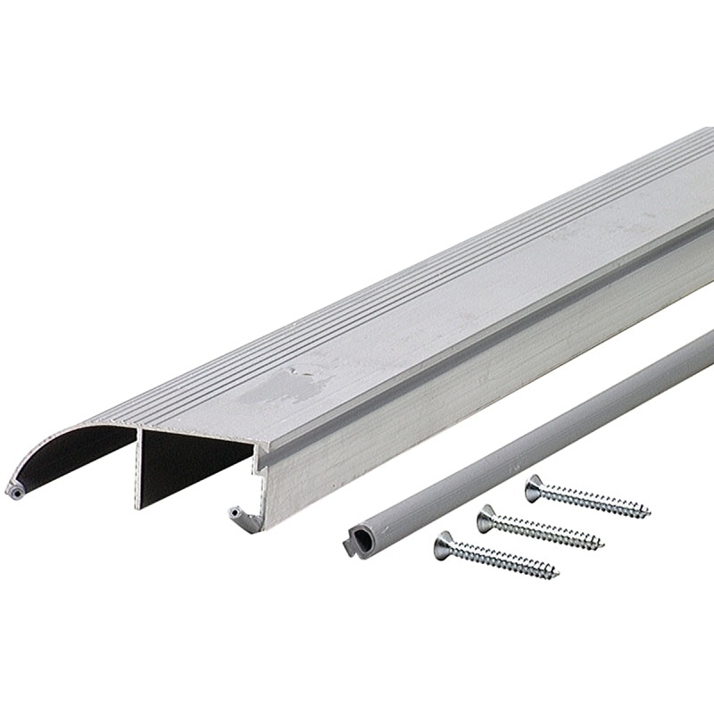M-D TH153 69698 Bumper Threshold, 72 in L, 4 in W, Aluminum, Mill