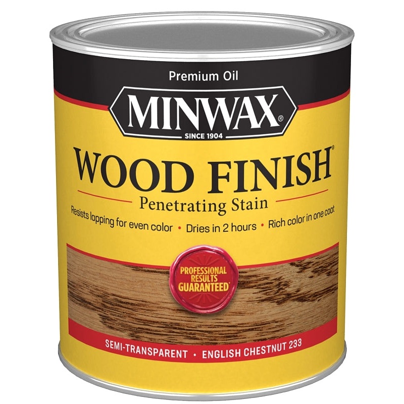 Minwax 700444444 Wood Stain, English Chestnut, Liquid, 1 qt, Can