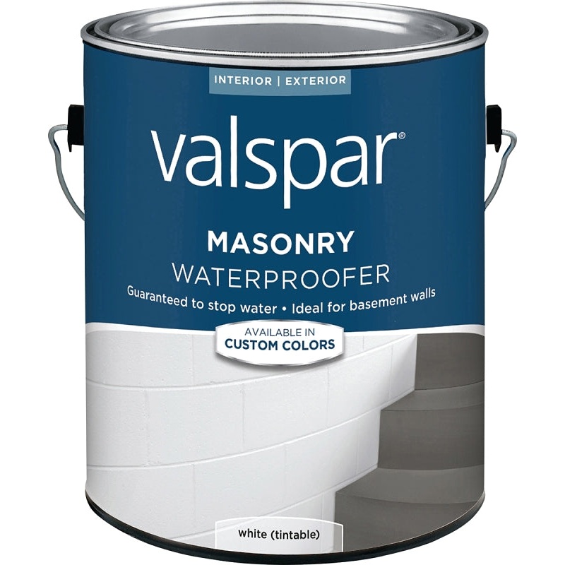 Valspar 82085 Series 024.0082085.007 Masonry Waterproofer, White, Liquid, 1 gal Pail, Pack of 4
