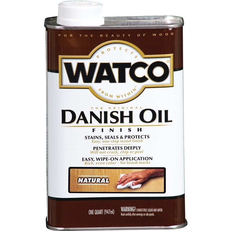 Watco 242218 Danish Oil, Natural, Liquid, 1 qt, Can
