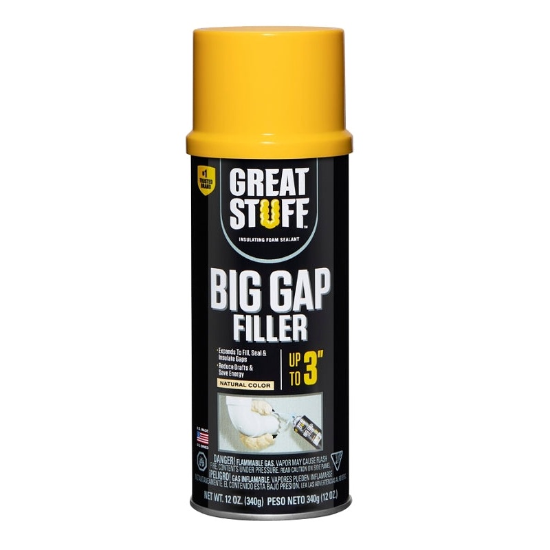 Great Stuff 157906 Triple Expanding Foam Sealant, Yellow, 12 oz Can