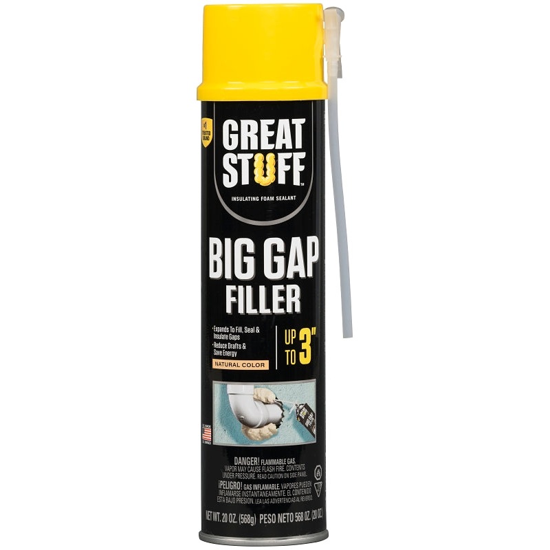 Great Stuff 157913 Triple Expanding Foam Sealant, Yellow, 20 oz Can