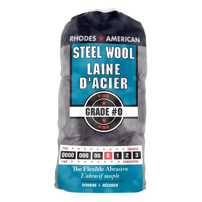Homax 10121155 Steel Wool, #0 Grit, Fine, Gray
