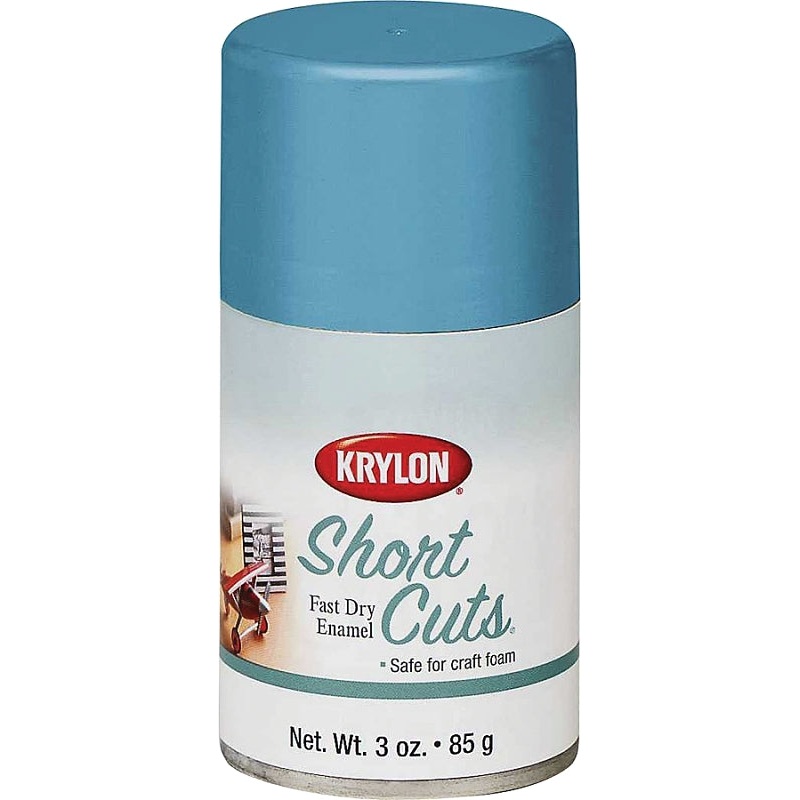 Krylon KSCS070 Craft Spray Paint, High-Gloss, Cotton Candy Blue, 3 oz Can, Pack of 6