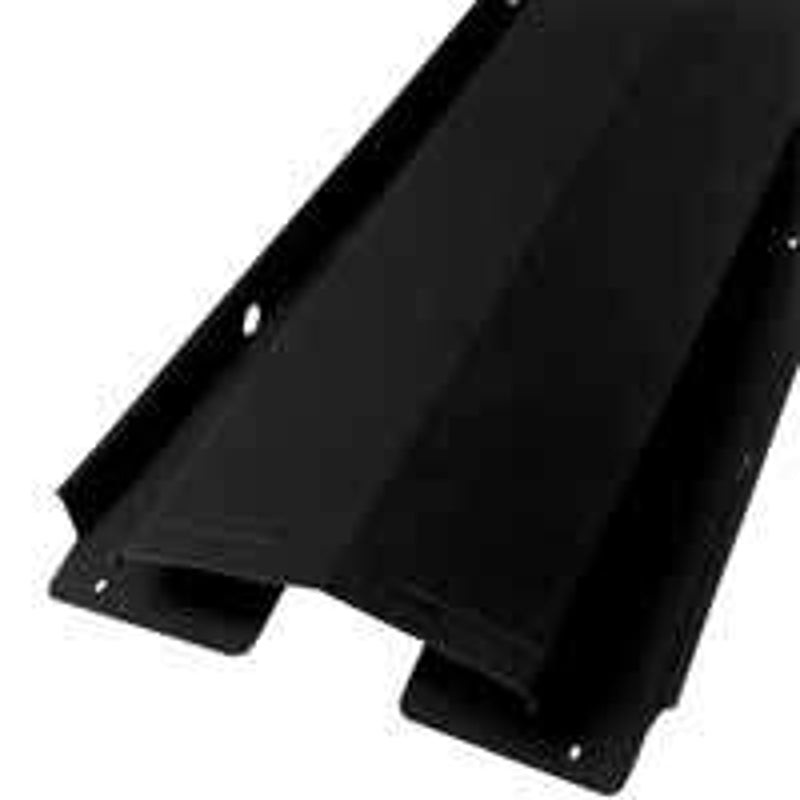 Lomanco LomanCool VUR10B Series Ridge Vent, 3/12 to 8/12 Roof Pitch, 10 ft L, Aluminum, Black, Pack of 10