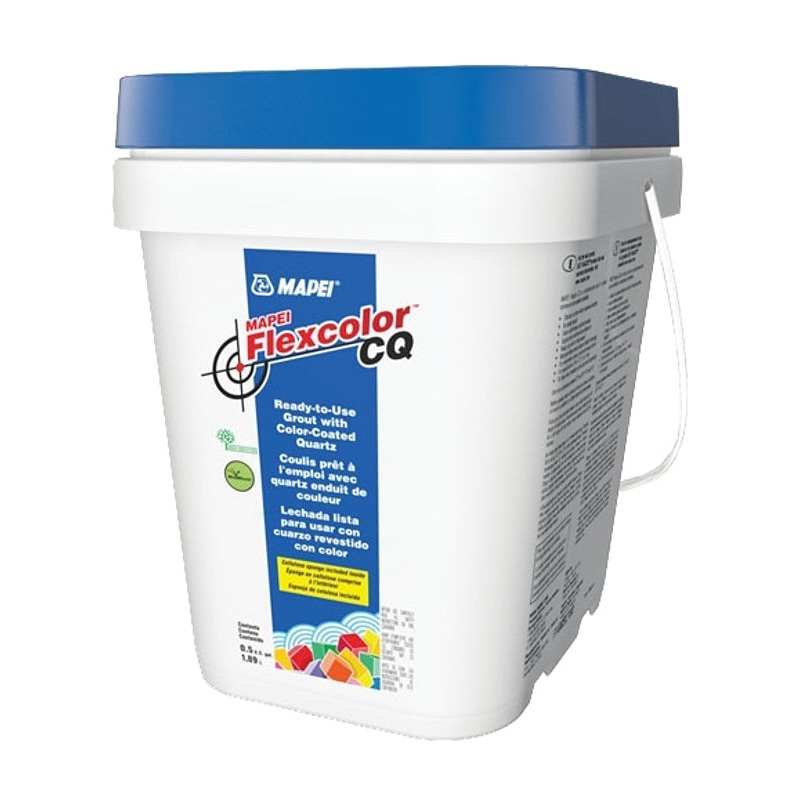 Mapei Flexcolor CQ Series 4KA522002 Ready-to-Use Grout with Color-Coated Quartz, Eggshell, 0.5 gal Pail