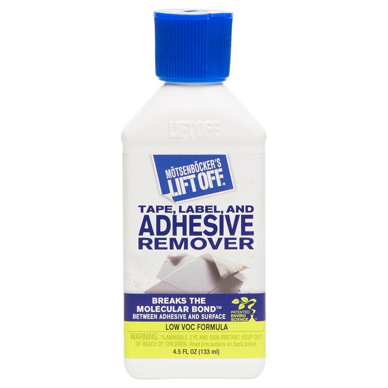Motsenbocker’s Lift Off 407-45 Adhesive Remover, Liquid, Pungent, Clear, 4.5 oz, Bottle