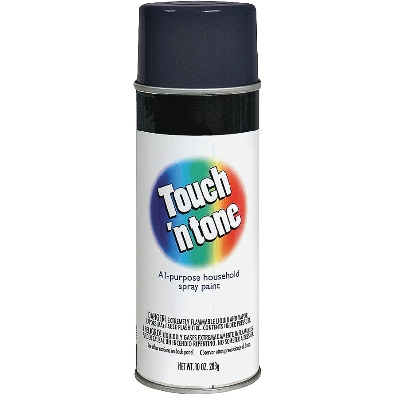 Touch ‘N Tone 55289830 Spray Paint, Semi-Gloss, Black, 10 oz, Can