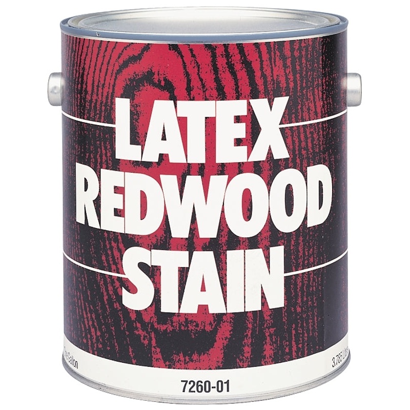 Valspar 057.7260-01.007 Latex Stain, Redwood, 1 gal, Pack of 4
