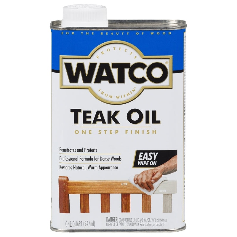 WATCO A67141 Teak Oil, Liquid, 1 qt, Can