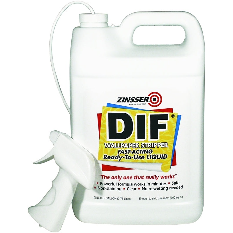 Zinsser 2481 Wallpaper Stripper, 12 to 15 sq-ft Coverage Area, Liquid, 1 gal, Pack of 4