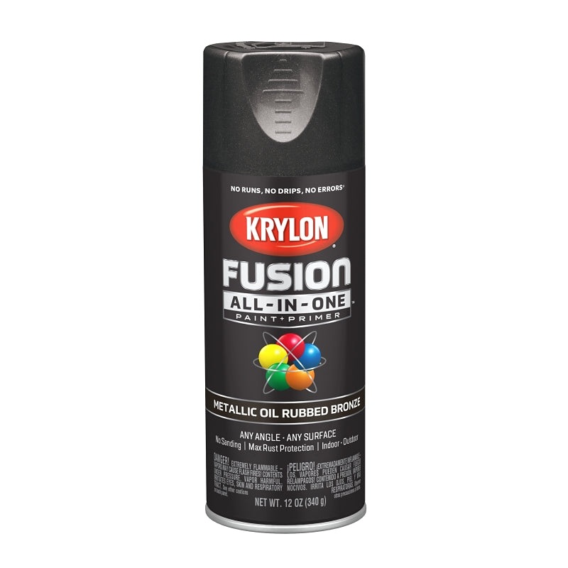 Krylon K02771007 Spray Paint, Oil Rubbed Bronze, 12 oz, Can